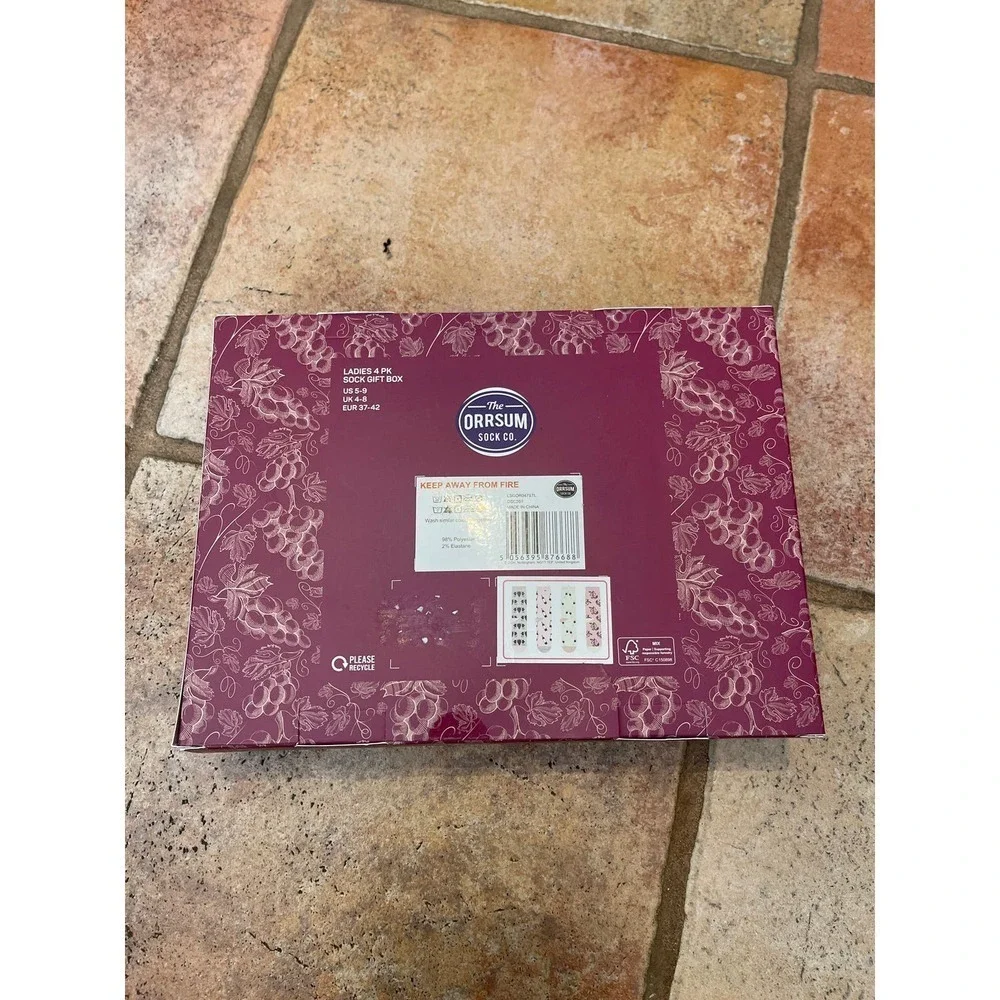 THE ORRSUM SOCK CO WINE SOCKS